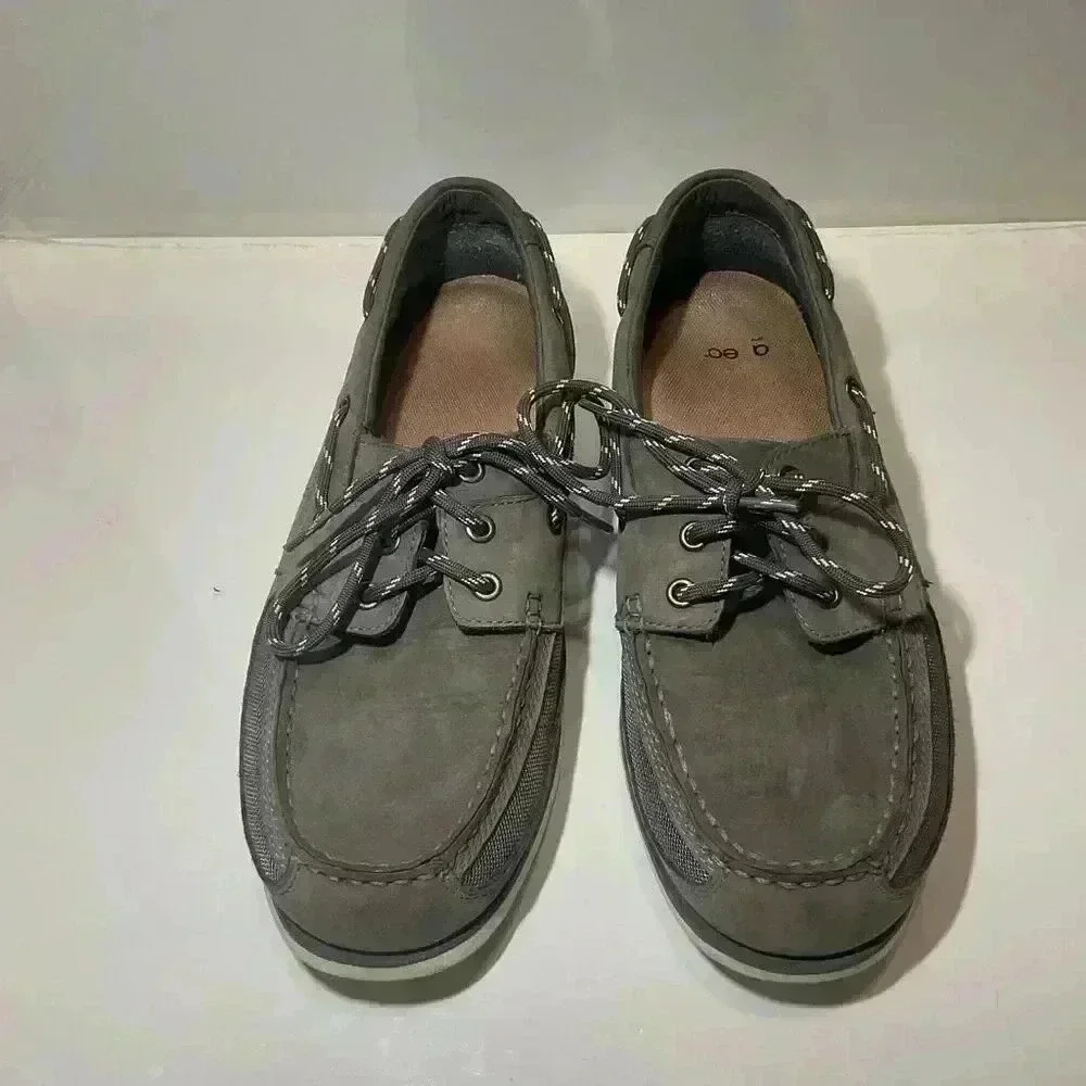 Sebago Men’s Dockside Crest Vent Graphite Collection Casual Boat shoes size 9.5
